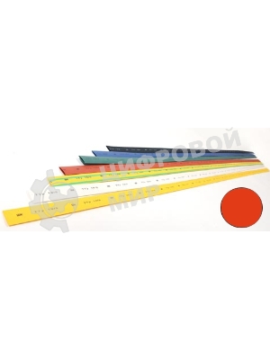 Термоусадочная трубка ТТУ 12/6 красная 1 м UDRS-D12-1-K04 IEK