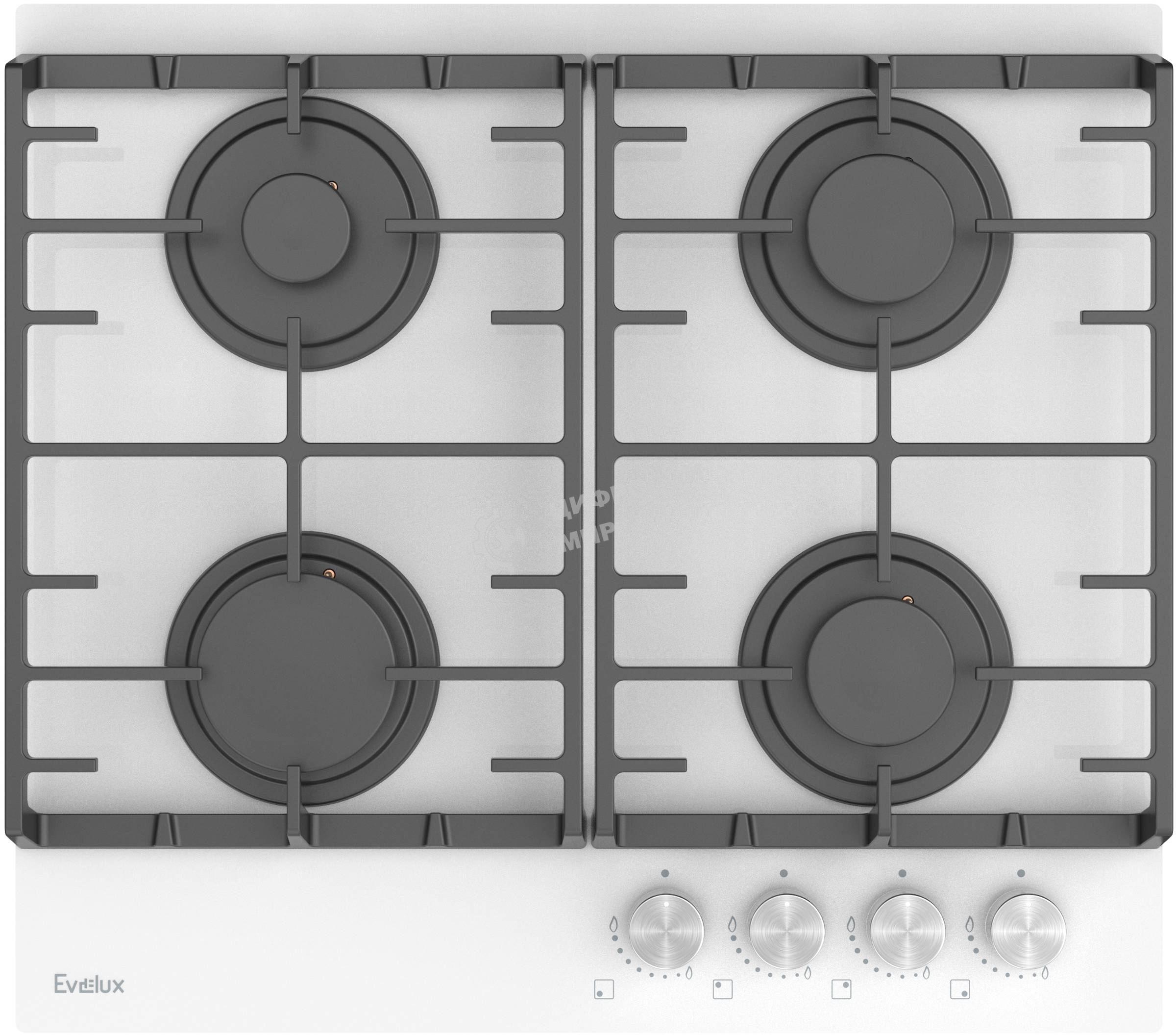 Газовая варочная панель Evelux HEG 600 WG