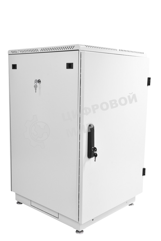 Шкаф телеком. напольный 18U (600x800) дверь металл (ШТК-М-18.6.8-3AAA) (2 коробки)