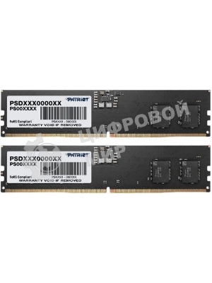 Оперативная память Patriot Signature, DDR5, 32GB (2x16 GB), 4800 MHz, CL40, DIMM