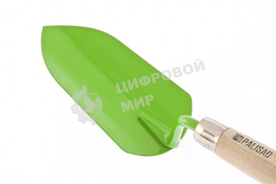 Совок посадочный широкий Palisad 95х350 мм, стальной, деревянная рукоятка