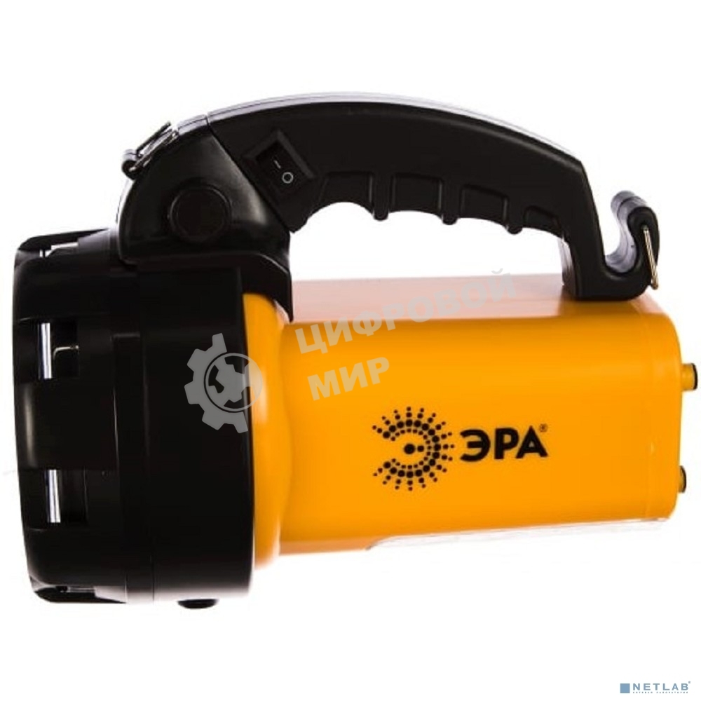 Фонарь-прожектор ЭРА PA-601 АЛЬФА 19xLED + 24xLED, литий 3А·ч, ЗУ 220V+12V