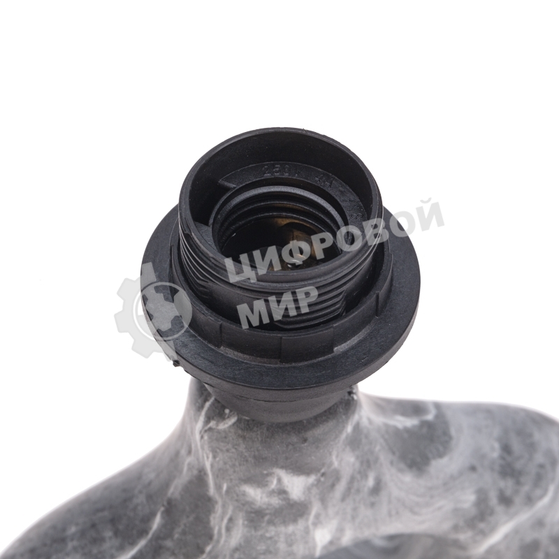 Светильник декоративный настольный Rexant Форте, основание кольцо под черный мрамор, белый абажур, цоколь Е27, 60Вт