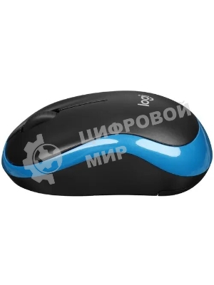 Мышь беспроводная Logitech M185 синий, 1000 dpi, радиоканал, USB, кнопки - 3