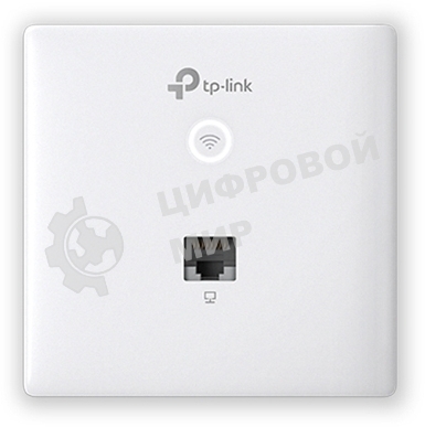 Точка доступа TP-Link Omada AC1200 wireless MU-MIMO Gigabit wall-plate Access Point, 1 Gigabit downlink port, 1 gigabit uplink port, 802.3af/at PoE in, wall plate mounting, support standalone mode and controlled by Omada SDN controller (Software/hardware/