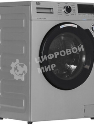 Стиральная машина Beko WSPE7H616S cеребристый, загрузка фронтальная 7,5 кг, 1200 об/мин., класс: А