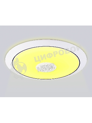 Музыкальный светодиодный светильник Ambrella light FZ720 WH белый IP20 52W 3000-6500K+RGB Music 450*65 (ПДУ ИК)