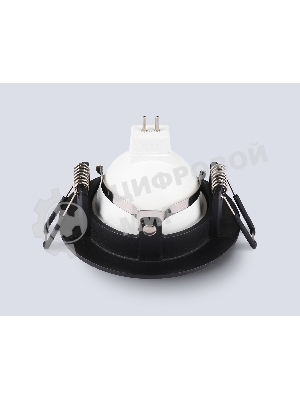 Встраиваемый точечный светильник Ambrella light TN102816 BK черный GU5.3 D80*28