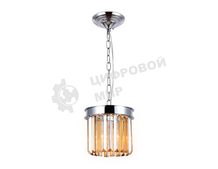 Светильник Ambrella light TR5102 CH/TI хром/янтарь E14 max 40W D200*575