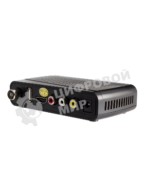 Приставка для цифрового ТВ Hyundai H-DVB520 черный, DVB-T2, DVB-T, DVB-C, HDMI, USB 2.0 х2