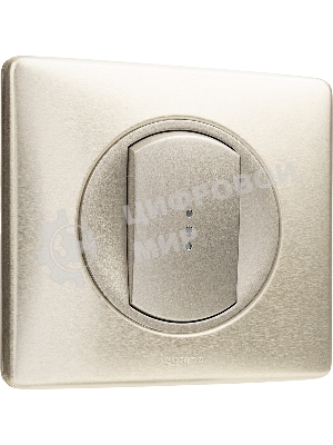 Лицевая панель для выключателя с индикацией титан