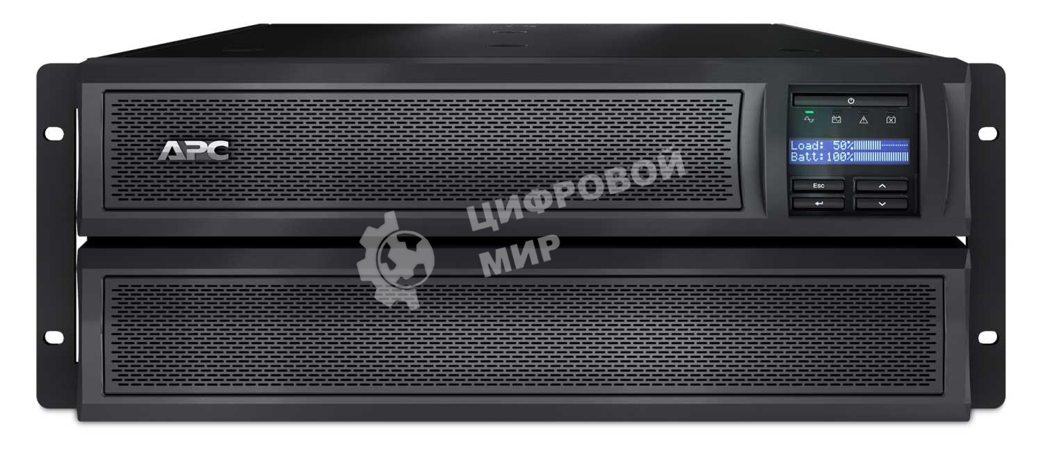 Источник бесперебойного питания APC Smart-UPS X SMX2200RMHV2U 1980Вт 2200ВА черный