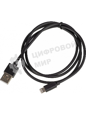 Кабель-Lightning (m) 1м черный