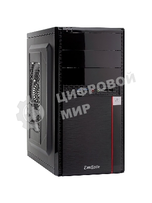 Компьютерный корпус ExeGate EX277436RUS Minitower MA-371X Black, mATX (UN450, 120мм) 2хUSB+2хUSB 3.0, Audio