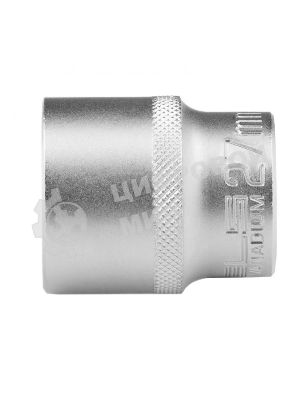 Головка торцевая, 27 мм, 12-гранная, CrV, под квадрат 1/2