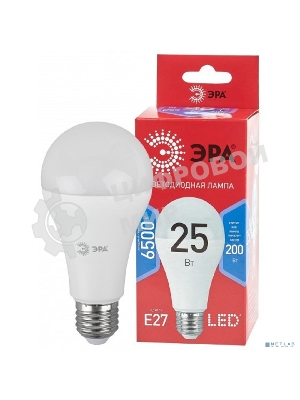 Лампа светодиодная ECO LED A65-25W-865-E27 R (диод груша 25Вт холодн. E27) (10/100/1200) Эра Б0048011