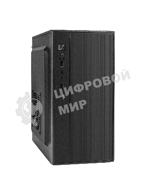 Компьютерный корпус Minitower ExeGate BAA-408-AAA400 (mATX, БП AAA400 с вент. 8см, 2хUSB, HD Audio, черный)