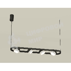 Светильник Ambrella light XB9164200/4 SBK/CL черный песок/прозрачный GX53 (C9164, N8480)