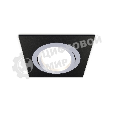 Комплект встраиваемого поворотного светильника Ambrella light XC7632082 SBK/PSL черный песок/серебро полированное MR16 GU5.3 (C7632, N7003)