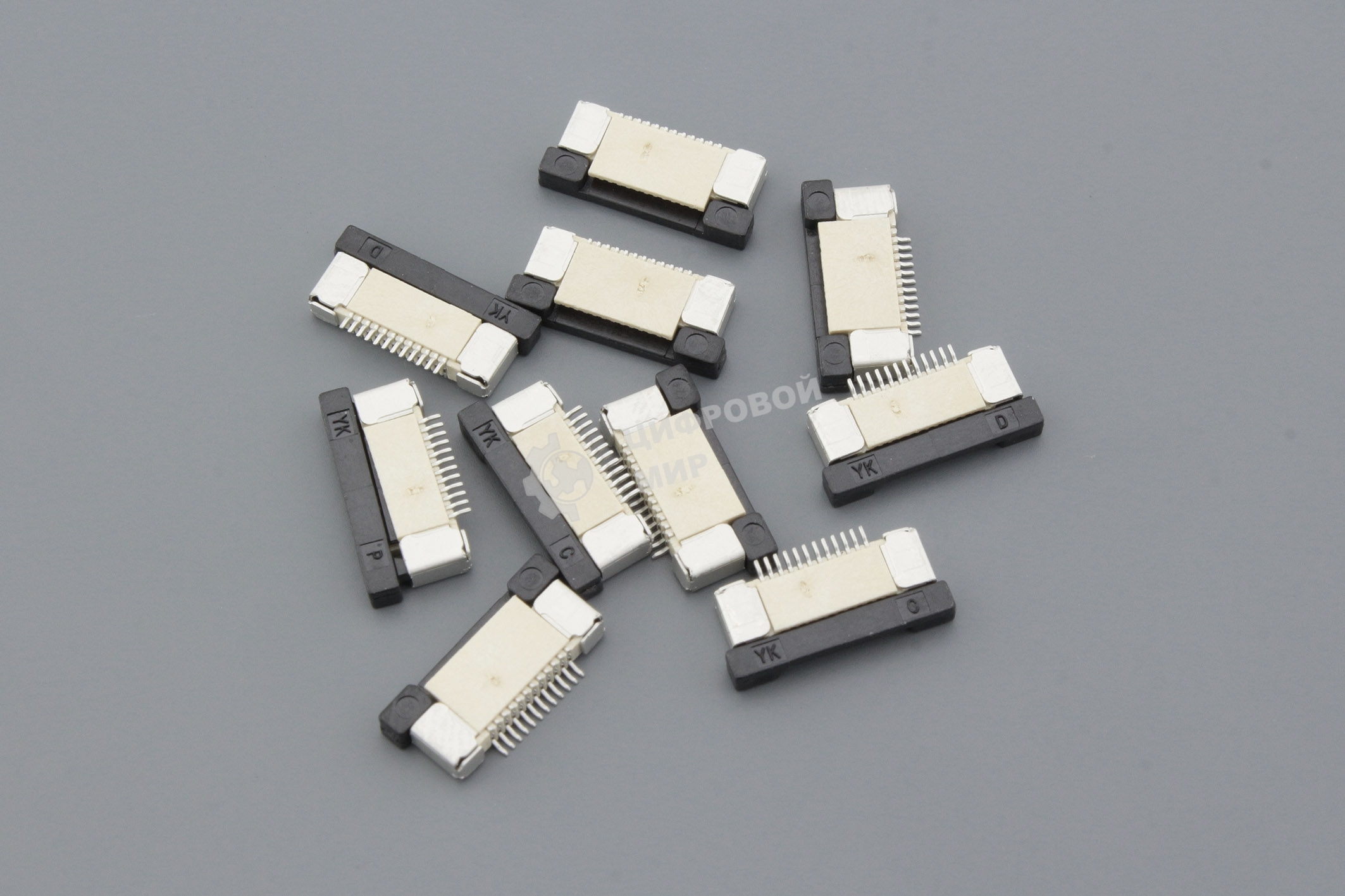 Разъем FPC Half Coverage Top Contact 0.5K-BS-12PWB 12 pin высота 2мм шаг 0,5мм 10 шт