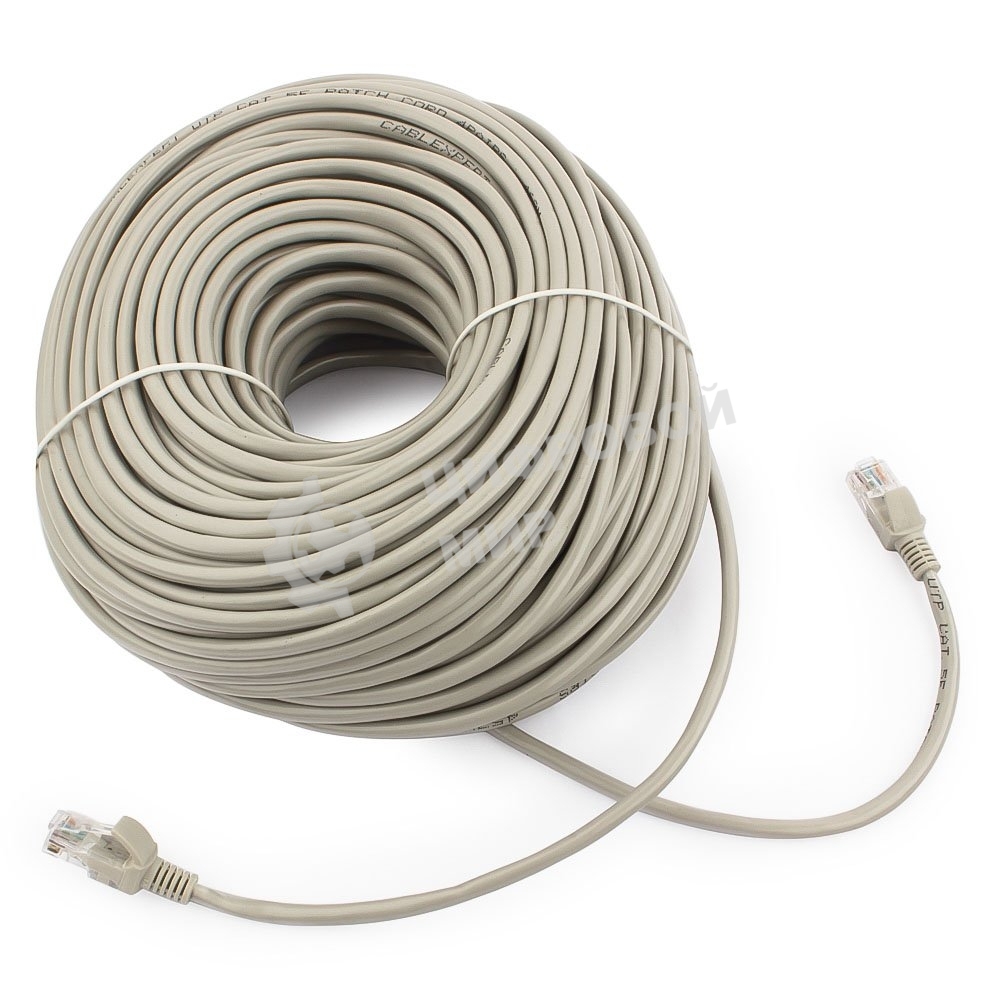 Патч-корд UTP Cablexpert cat.5e, 50м, литой, многожильный, серый