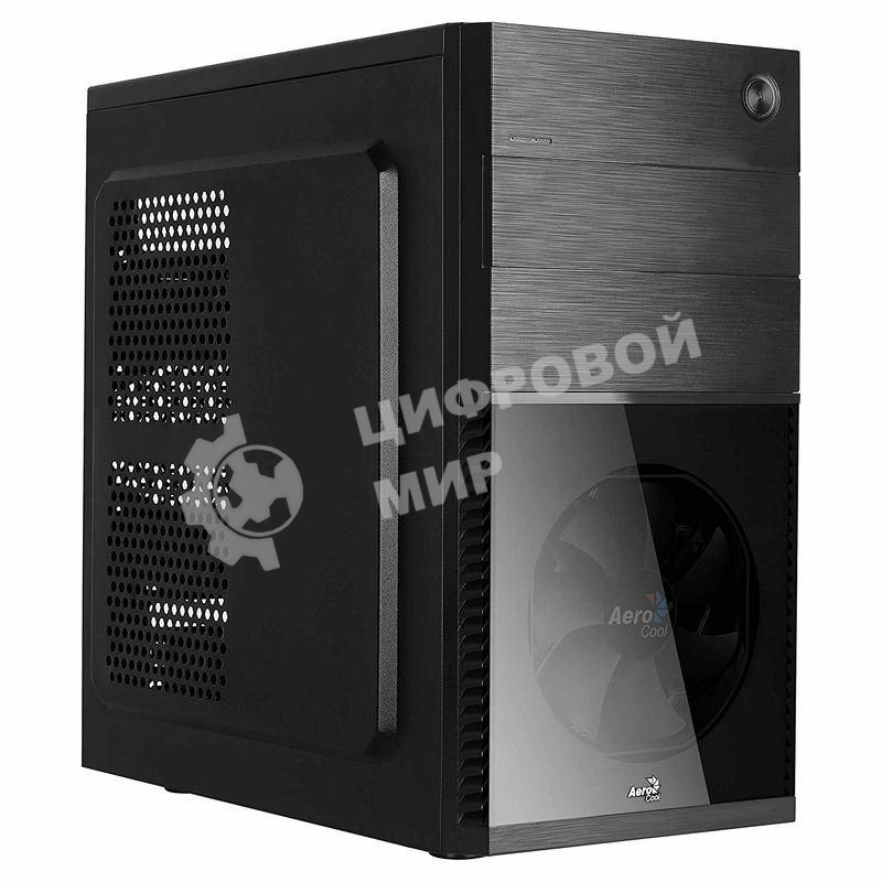 Компьютерный корпус Aerocool / Formula Cs-105 Blue (mATX, без БП, 1x USB3.0, 1x USB2.0, 1x 12cm blue LED front fan)