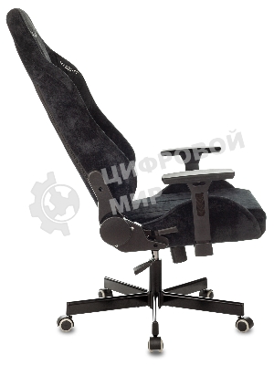 Кресло игровое Бюрократ Knight N1 Fabric черный Light-20, с подголов. крестовина металл