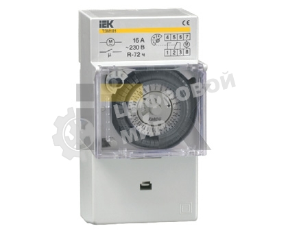 Таймер ТЭМ181 аналоговый 16А 230В на DIN-рейку ИЭК