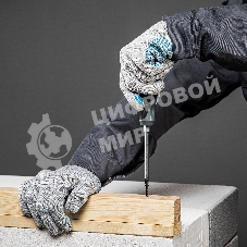 Перчатки трикотажные, с ПВХ точкой, серый меланж, 10 класс Россия