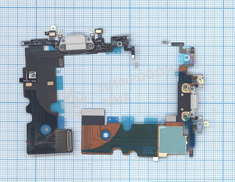 Шлейф разъема питания для iPhone 8 белый
