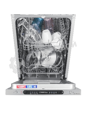 Встраиваемая посудомоечная машина Maunfeld MLP4249G02, серебристый, 44.8 см, 9 компл., 49 дБ, класс A++