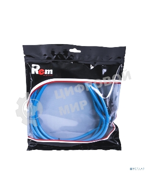 Шнур питания с фиксатором REM IEC 60320 C19/IEC 60320 C20, 16 А/250 В (3 x 1,5), 3 м, синий R-16-Cord-C19-C20-3-Blue