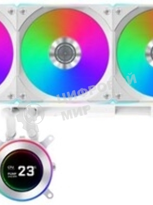 Система жидкостного охлаждения Lian-Li HydroShift II LCD-C 360CL ARGB Soc-AM5/AM4/1700/1851 белый 4-pin 31dB Al+Cu LCD Ret (G89.GHS2LCD36RW.R0)