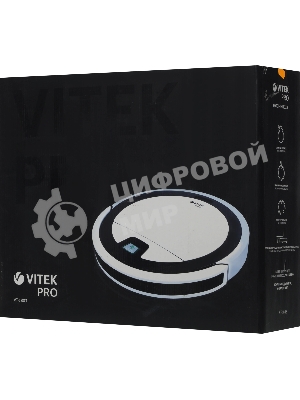 Робот-пылесос Vitek VT-1803 белый, 2000 мА·ч Li-Ion, уборка влажная/сухая, пылесборник контейнер 0.2 л