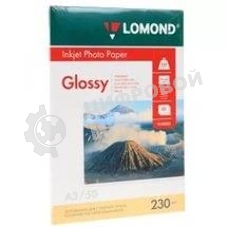 Фотобумага Lomond 0102025 A3/230г/м2/50л./белый глянцевое для струйной печати