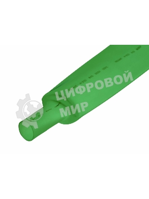 Термоусаживаемая трубка Rexant 40,0/20,0 мм, зеленая, упаковка 10 шт. по 1 м