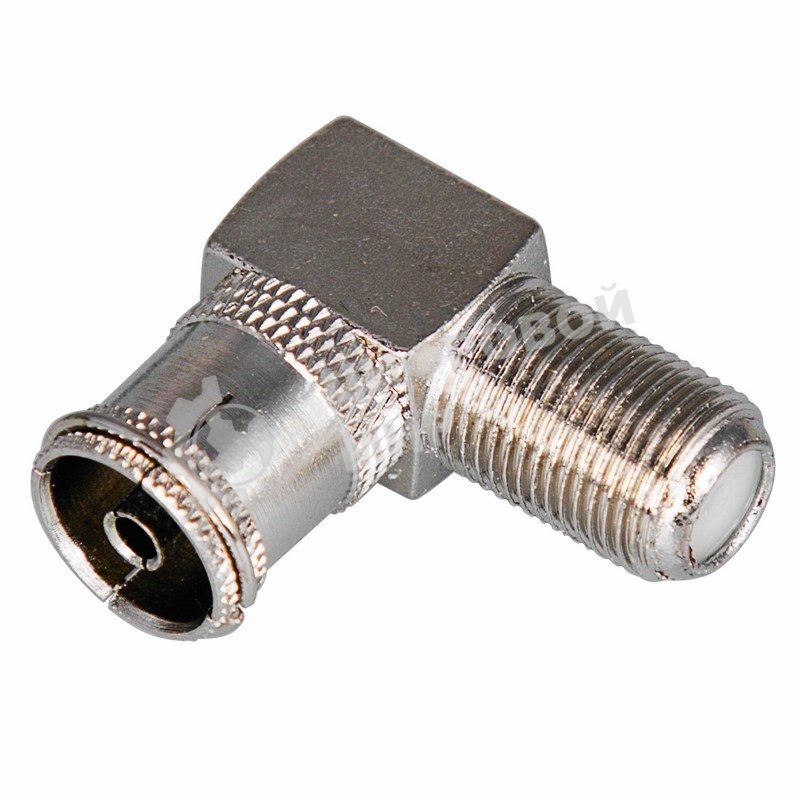 Переходник антенный Rexant гнездо F-гнездо TV угловой блист.