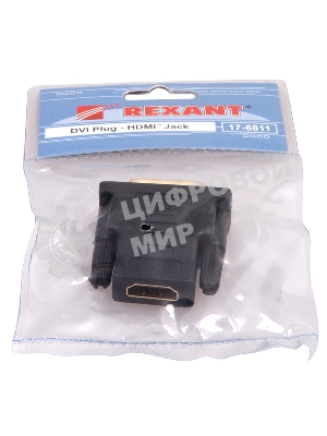 Переходник Rexant шт.DVI - гн.HDMI GOLD