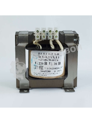 Трансформатор ОСО-0.25-09 220/36В УХЛ3 Кострома ОС0000002365