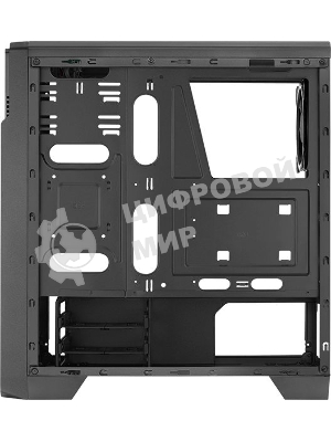Компьютерный корпус Aerocool/Formula Ore Saturn FRGb-G-BK-v1 (2xUSB, 2xAudio, 0.5 мм,3x120 мм FAN, прозрачная стенка-закаленное стекло, ATX,