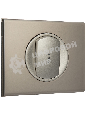 Лицевая панель для выключателя с индикацией титан