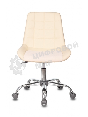 Кресло Бюрократ CH-350SL/IVORY светло-бежевый, экокожа, 120 кг, механизм качания