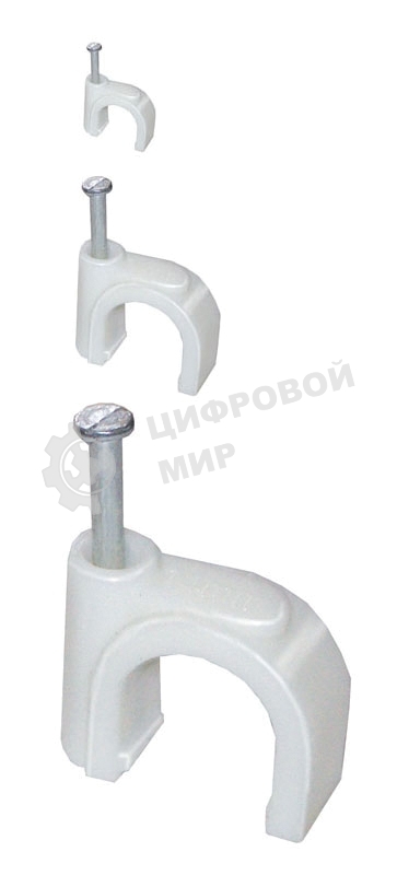 Скоба креп. прям. 8 мм с гвозд. (уп. 100 шт) ИЭК USK21-08-100