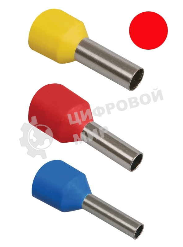 Наконечник-гильза изол. Е1508 (уп. 100 шт) ИЭК UGN10-D15-03-08