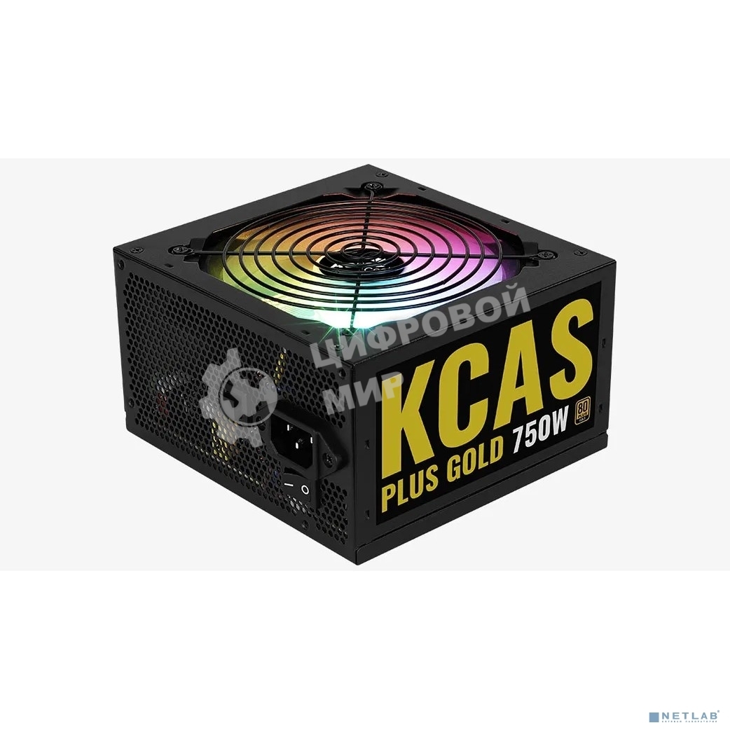 Блок питания Aerocool/Formula KCAS PLUS GOLD 750W (750W, ATX v2.4, APFC, Fan ARGB 12cm, 80+ Gold, Retail)
