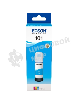 Картридж струйный Epson L101 C13T03V24A синий (70мл) для Epson L4150/L4160/L6160/L6170/L6190