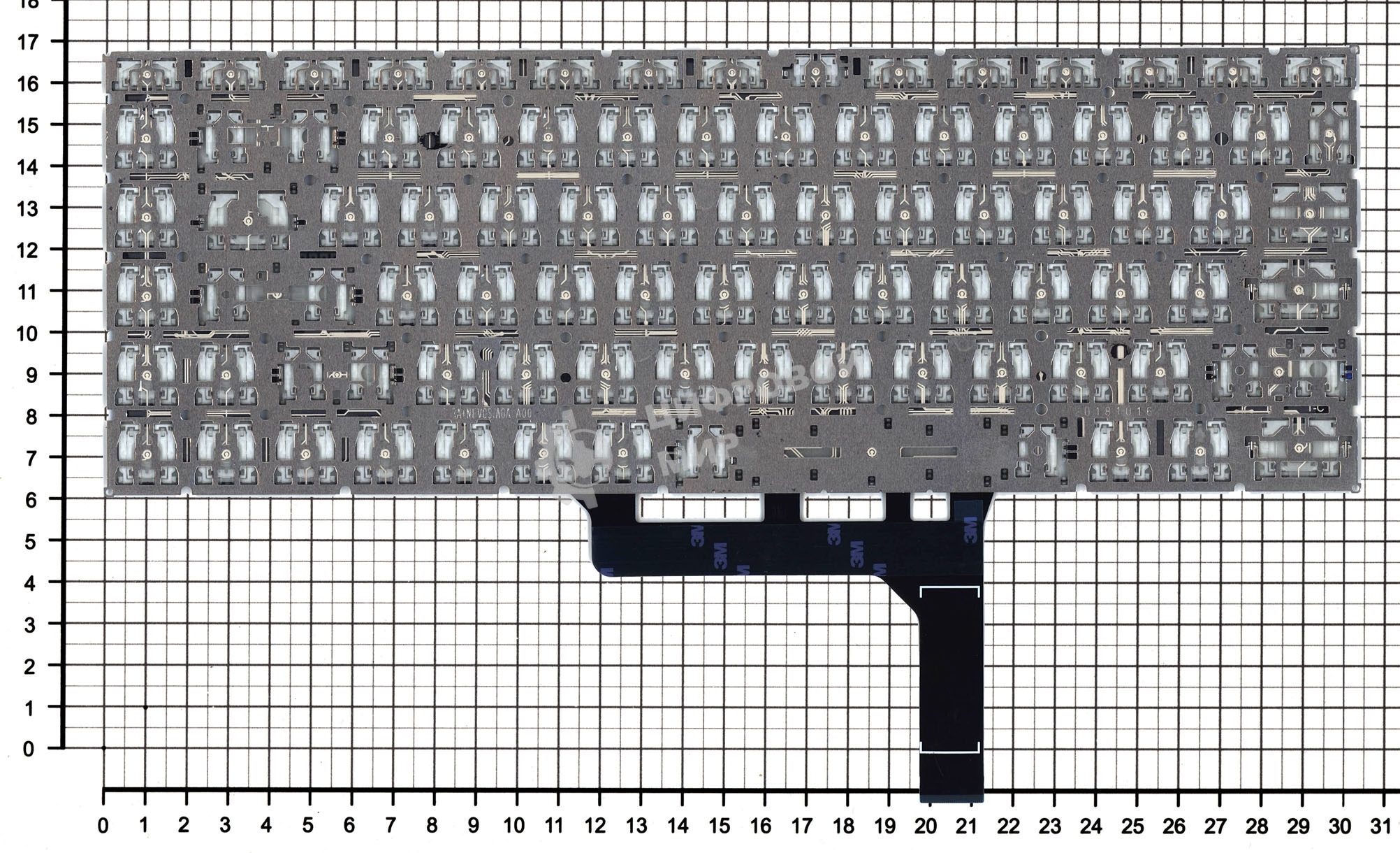 Клавиатура для ноутбука MSI GF63 GF63 8RC GF63 8RD, серебристая с подсветкой