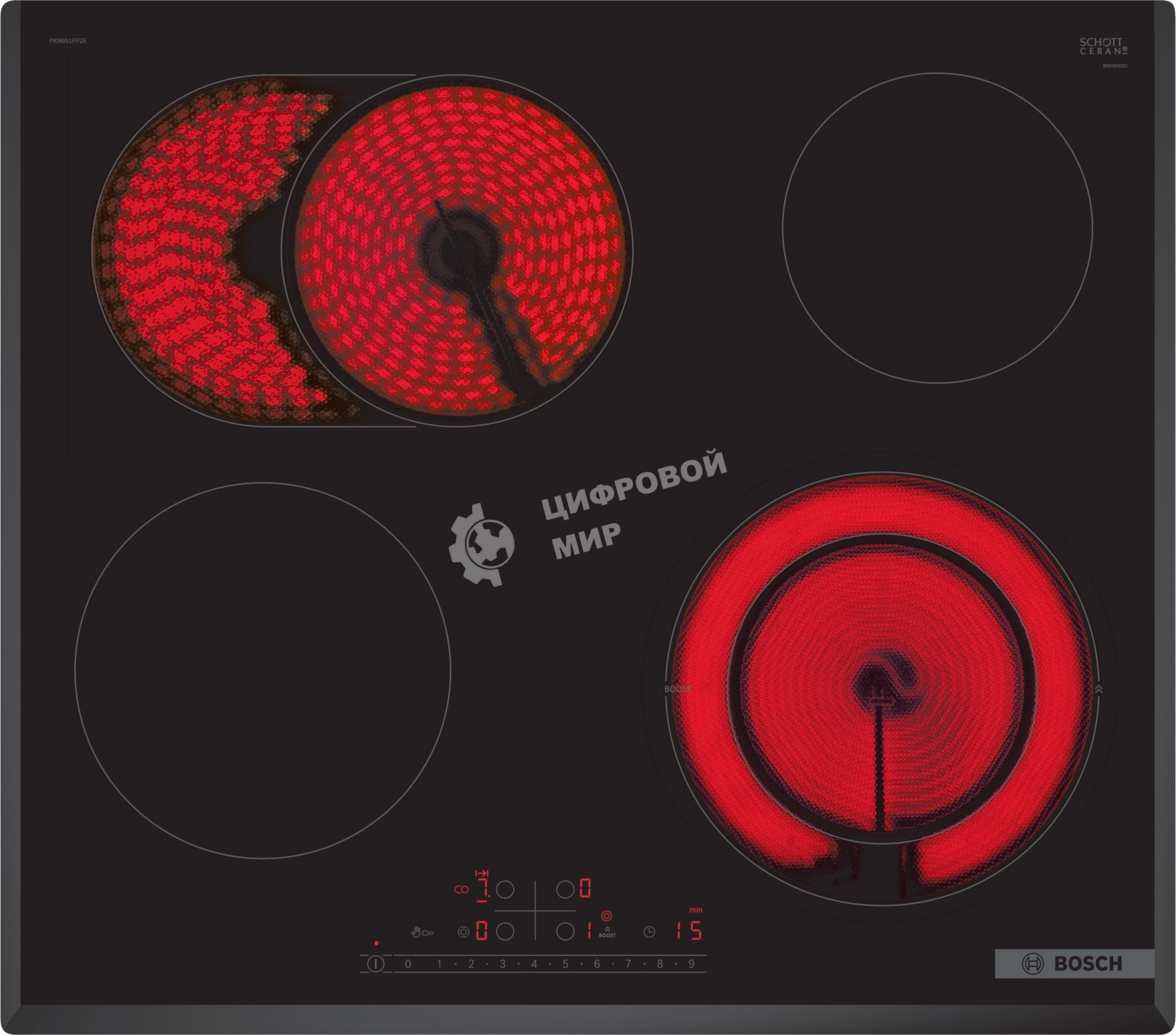 Варочная панель Bosch PKN651FP2E черный