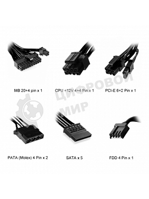 Блок питания Powerman PMP-500ATX, 500Вт, 120мм, серый