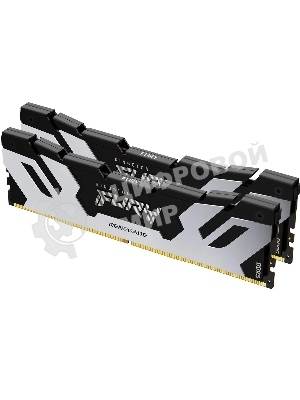 Оперативная память Kingston Fury Renegade, DDR5, 96Gb (2x48GB), 6400MHz, CL32, DIMM, с радиатором, серебристый